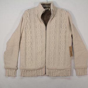 DKNY Beige Cable Knit Sweater